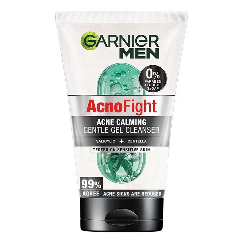 Garnier Men AcnoFight Acne Calming Gentle Gel Cleanser 100mL