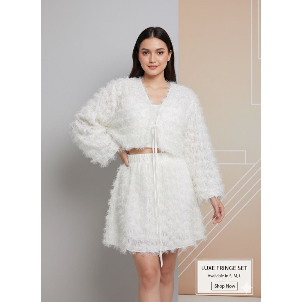 one set bulu crop shein