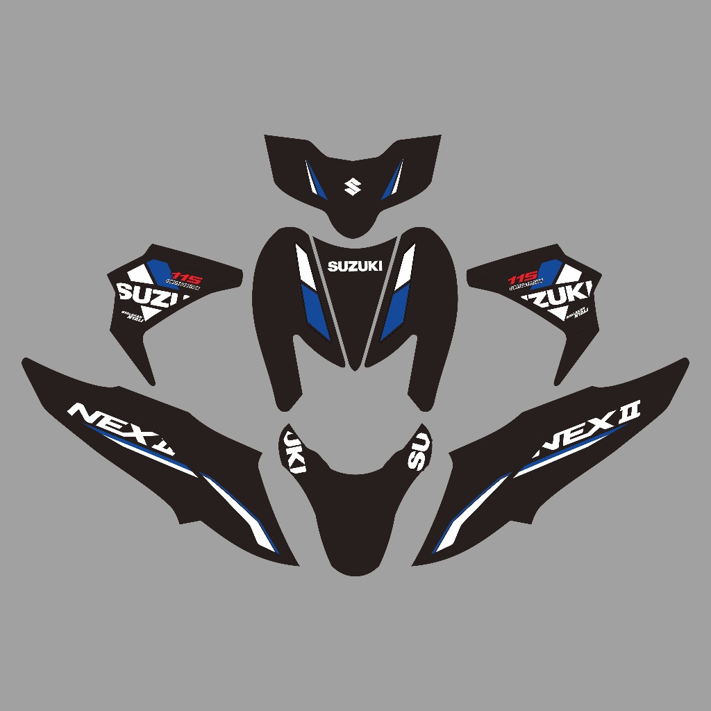 Jual decal motor Suzuki nex 2 ecstar terbaru