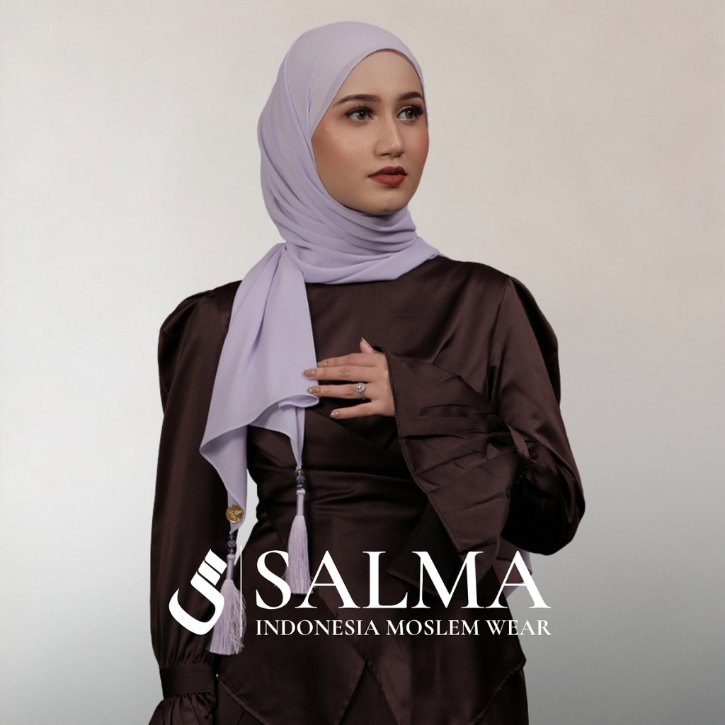 ABAYA SALMA - SALMA TASSEL PASHMINA CHIFFON ARAB PREMIUM