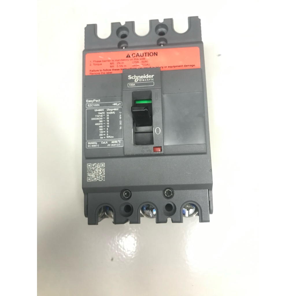 MCCB 3P 100A EZC100N Schneider Second/Normal