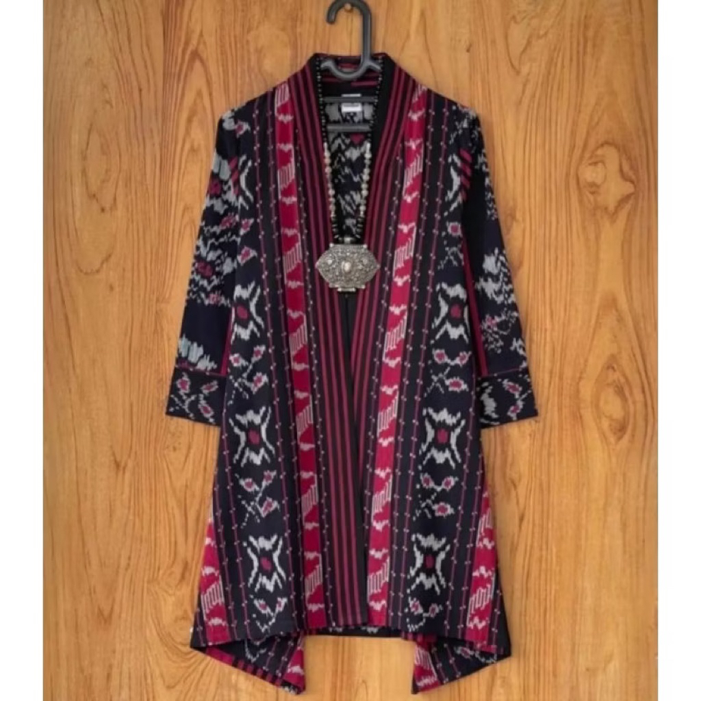 Outer tenun wanita - Outer tenun troso - cardigan tenun