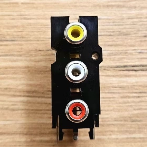 SOKET RCA MERAH PUTIH KUNING ORIGINAL POLYTRON 5X2 CM