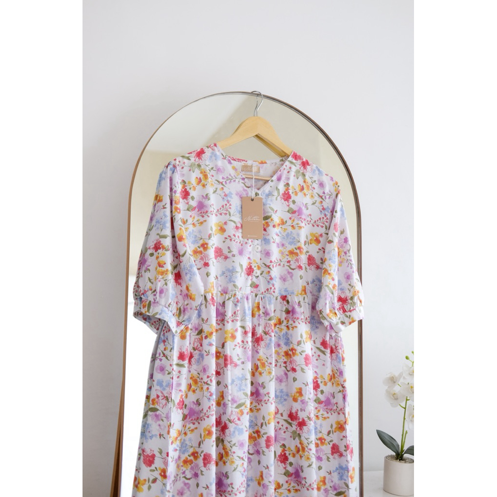 Naura Wisteria Sand Home Dress