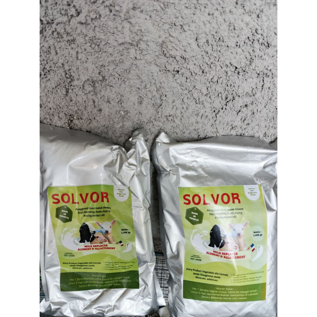 paket 2 susu solvor 1kg-susu pengganti hewan ternak