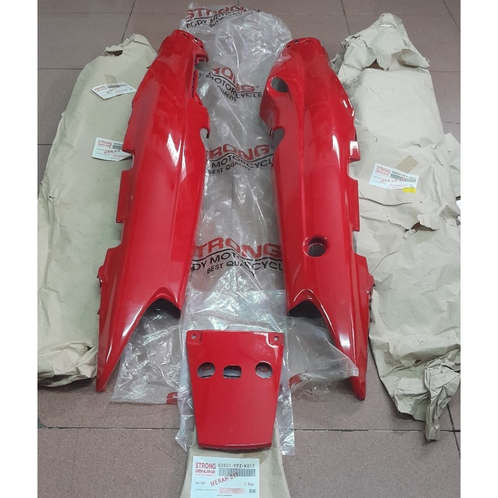 Cover Body Kanan Kiri + Pet Stopan Yamaha F1ZR CW Merah Strong