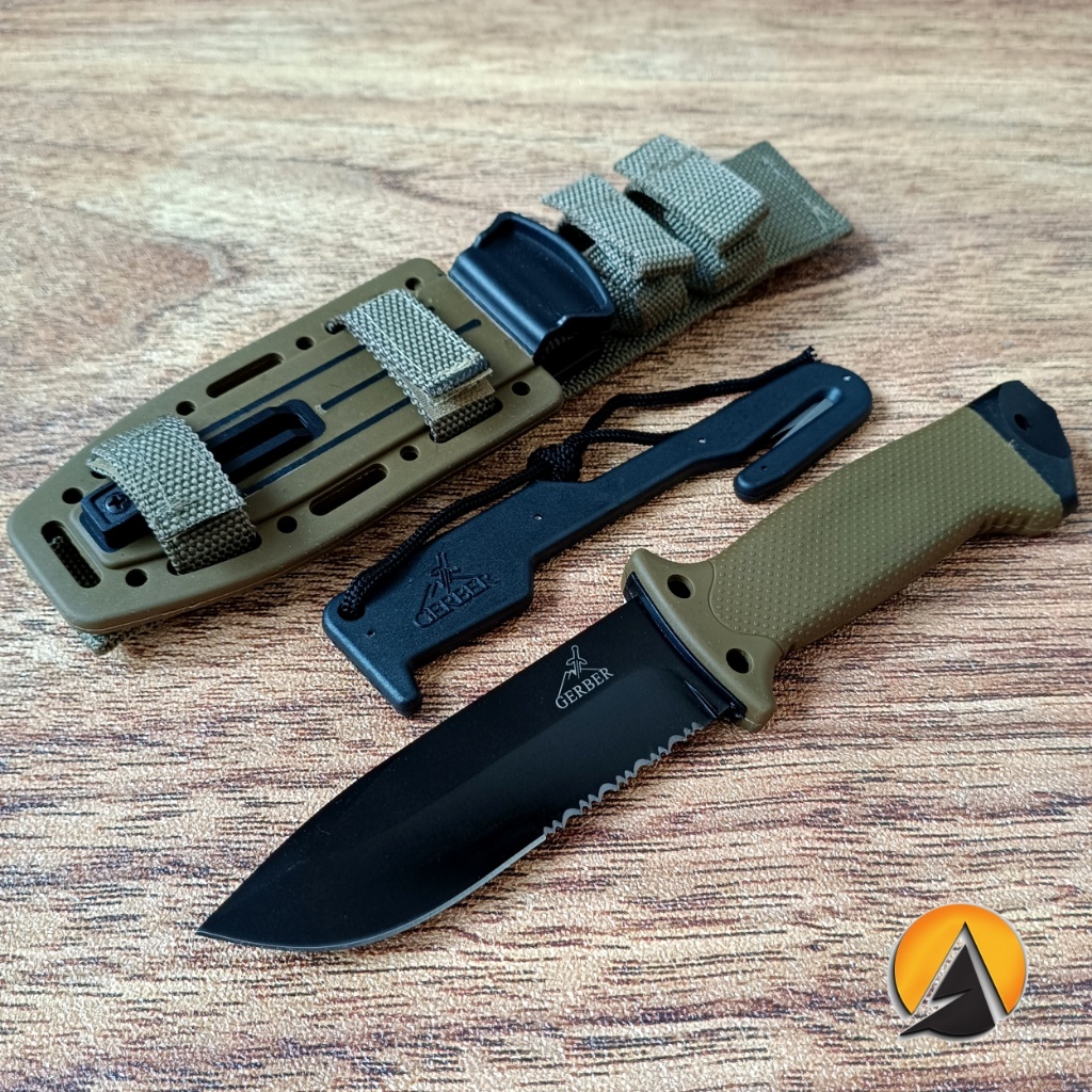 Pisau camping survival outdoor multifungsi Gerber P1351