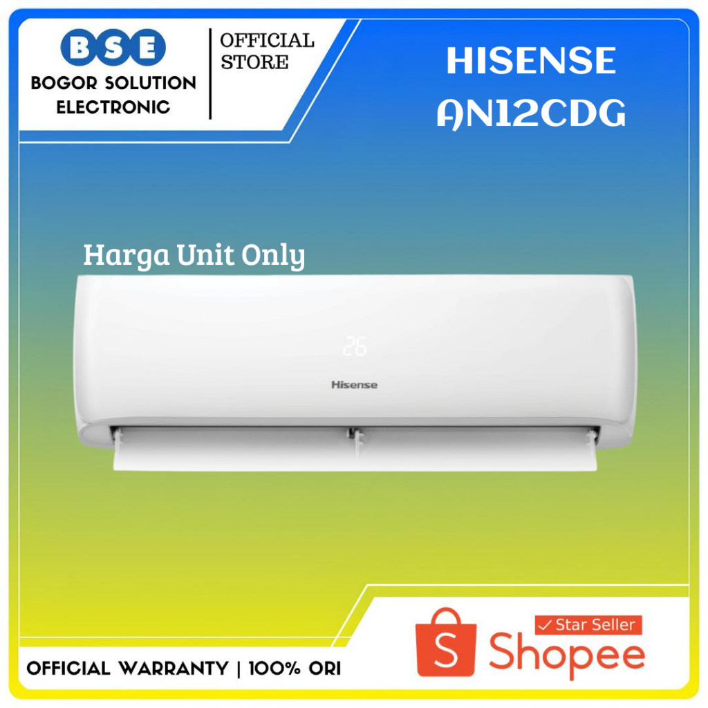 HISENSE AN12CDG Ac Murah 1.5 pk Hisense AN12CDG 1.5 PK AC Standar Hisense AN 12CDG