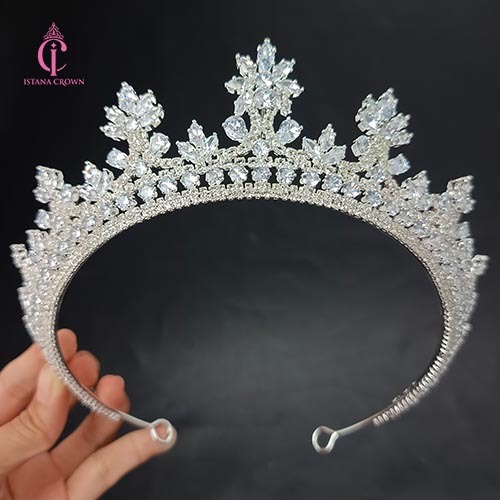 Oktavia zircon crown  - Mahkota Pengantin zircon Viral - Aurel Crown