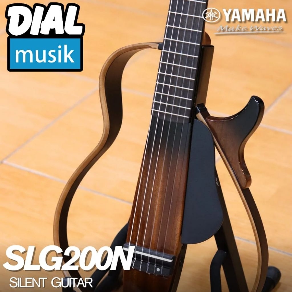 Yamaha SLG200-N Silent Guitar Tobacco Sunburst - Gitar Yamaha SLG-200 N / Silent Guitar Original