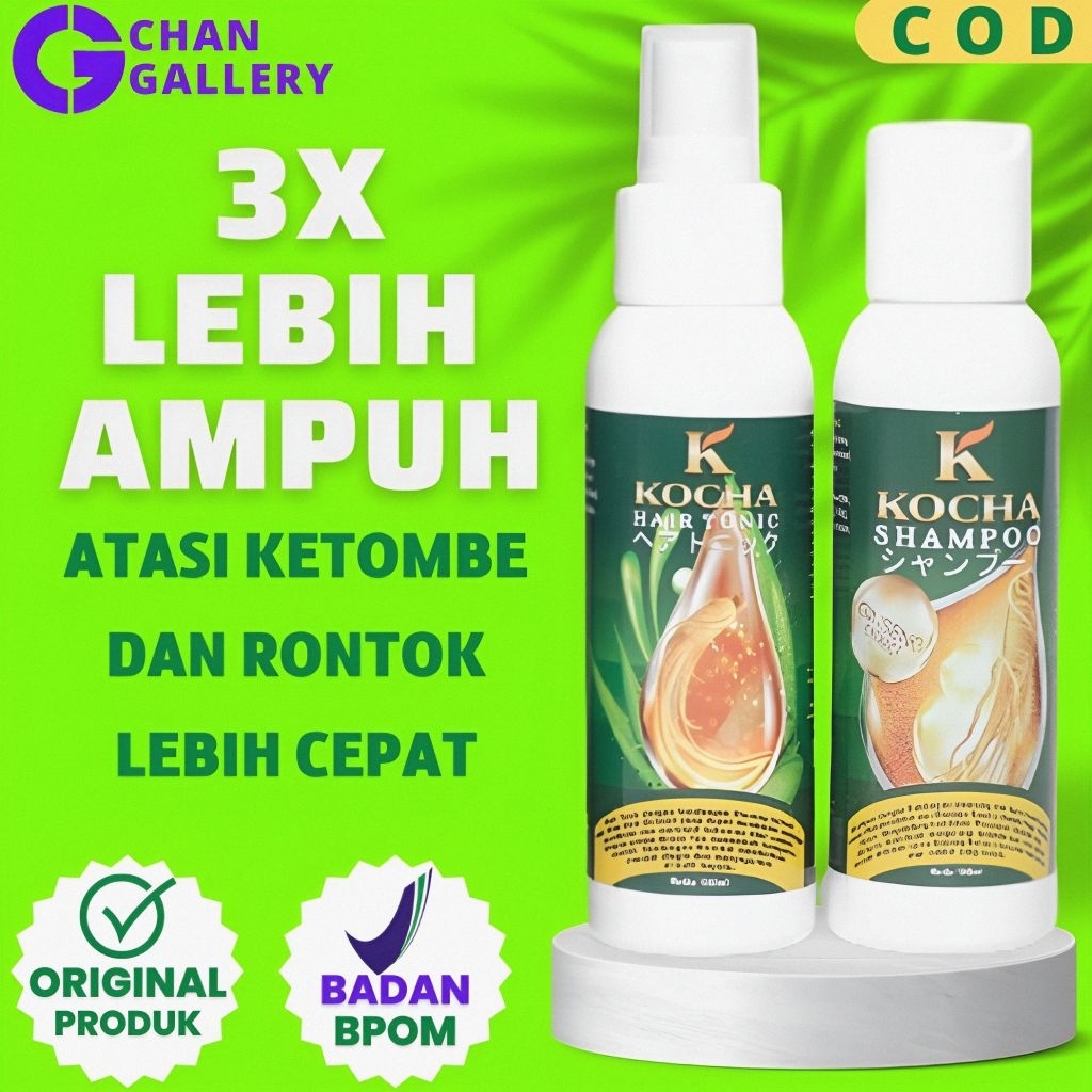 Kocha obat penumbuh rambut rontok parah paling ampuh cepat panjang anti ketombe kering berminyak