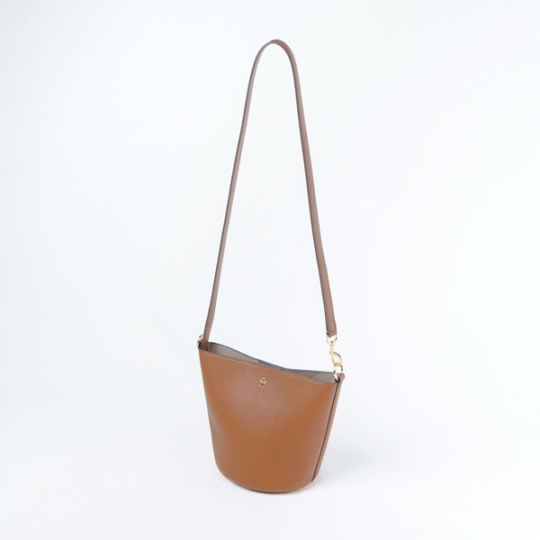 Tas TB BLAKE GHW CAMEL GRAINED BUCKET BAG 100% ORIGINAL