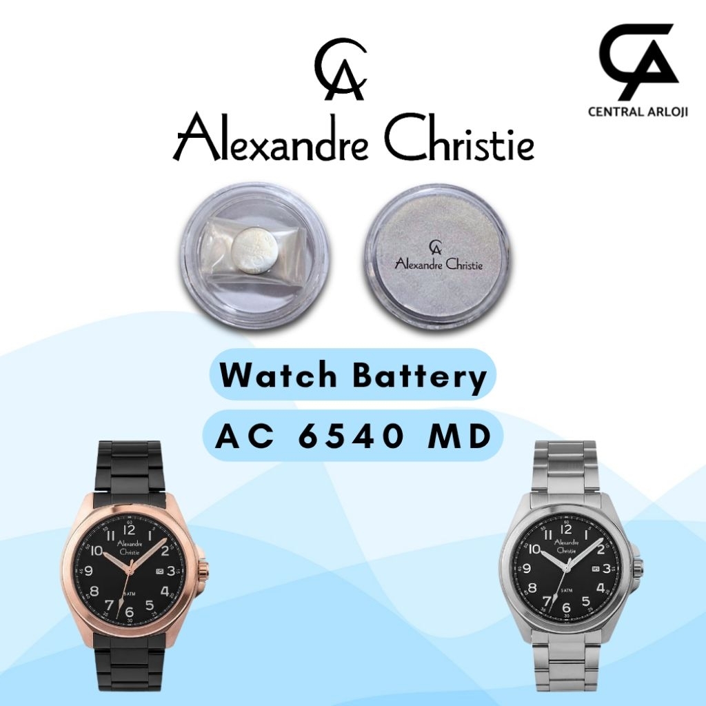 Baterai Jam Tangan Alexandre Christie 6540 MD