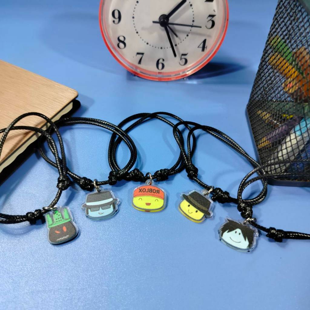 Bracelet Character Game Roblox Forsaken - Gelang Tali Single Charm - versi kaitan gantungan akrilik 