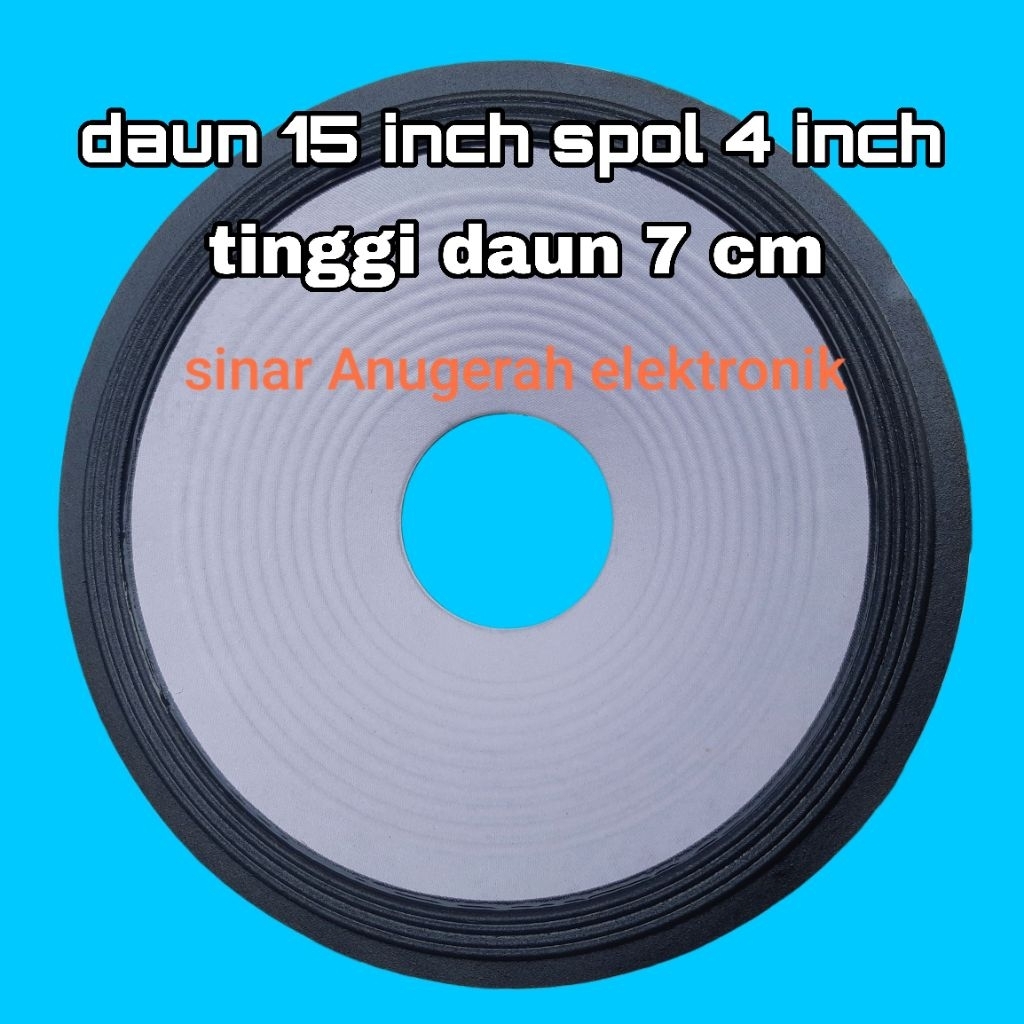 daun speaker 15 in lubang spul 4 in