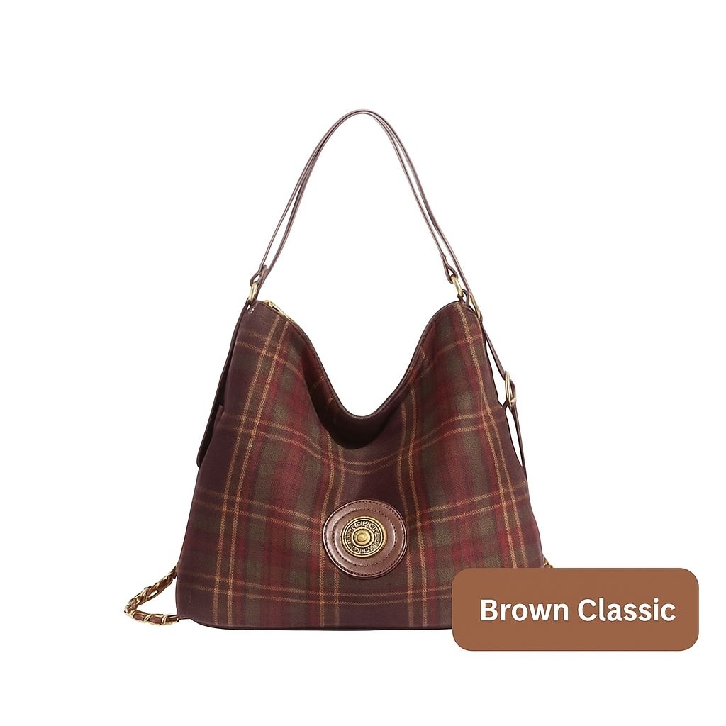 Tas Tartan Premium Korea - Model Ransel dan Tote bag Elegan