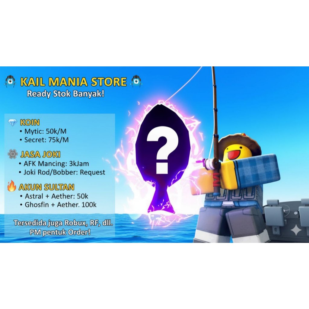 AKUN FISH IT ROBLOX LANGSUNG JD GANTENG