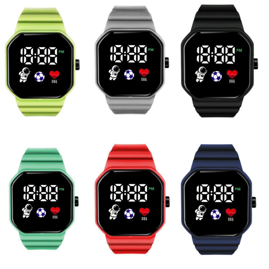 Enzoga - Jam Tangan Karet LED Jam Tangan Anak Anak Jam Tangan Sports Watch Jam Tangan Olahraga Jam T