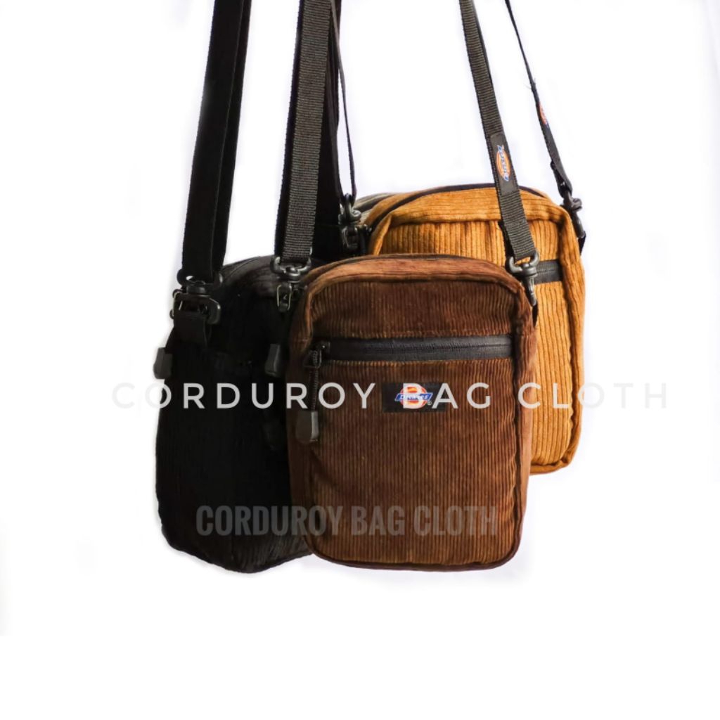 Tas Selempang bahan Corduroy Sling Bag Mini Casual