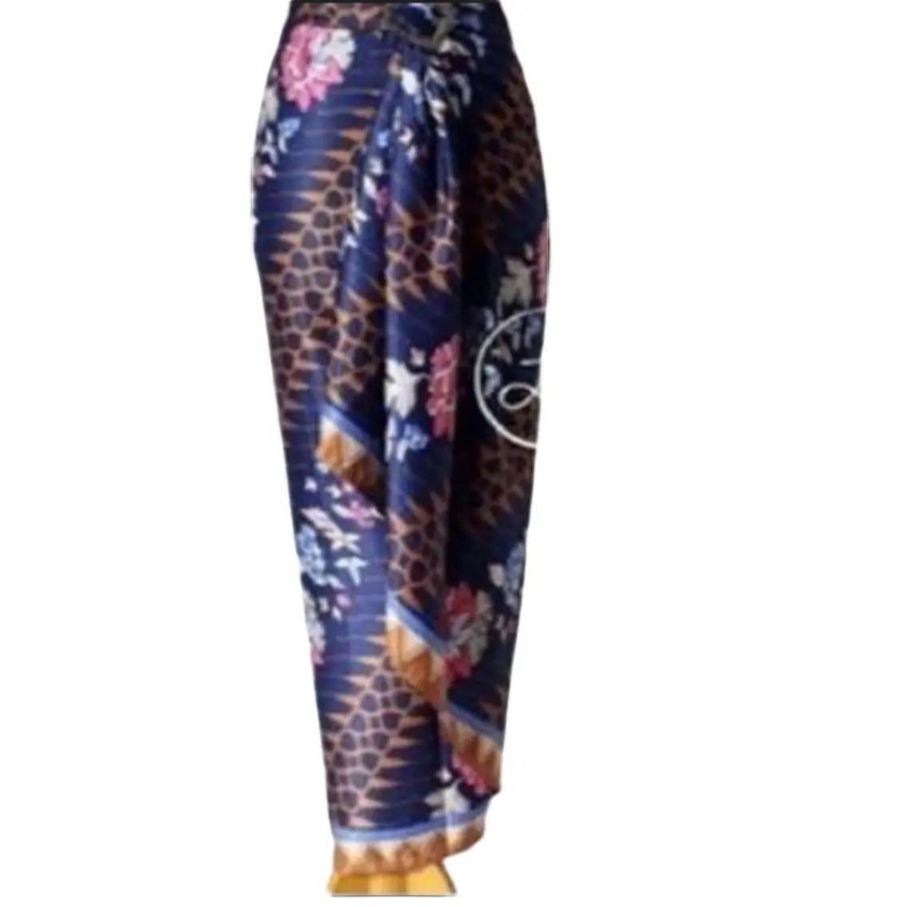 Rok Batik Wanita Bawahan Kebaya Model Kain Lilit Bahan Semi Sutra Silky Motif 005