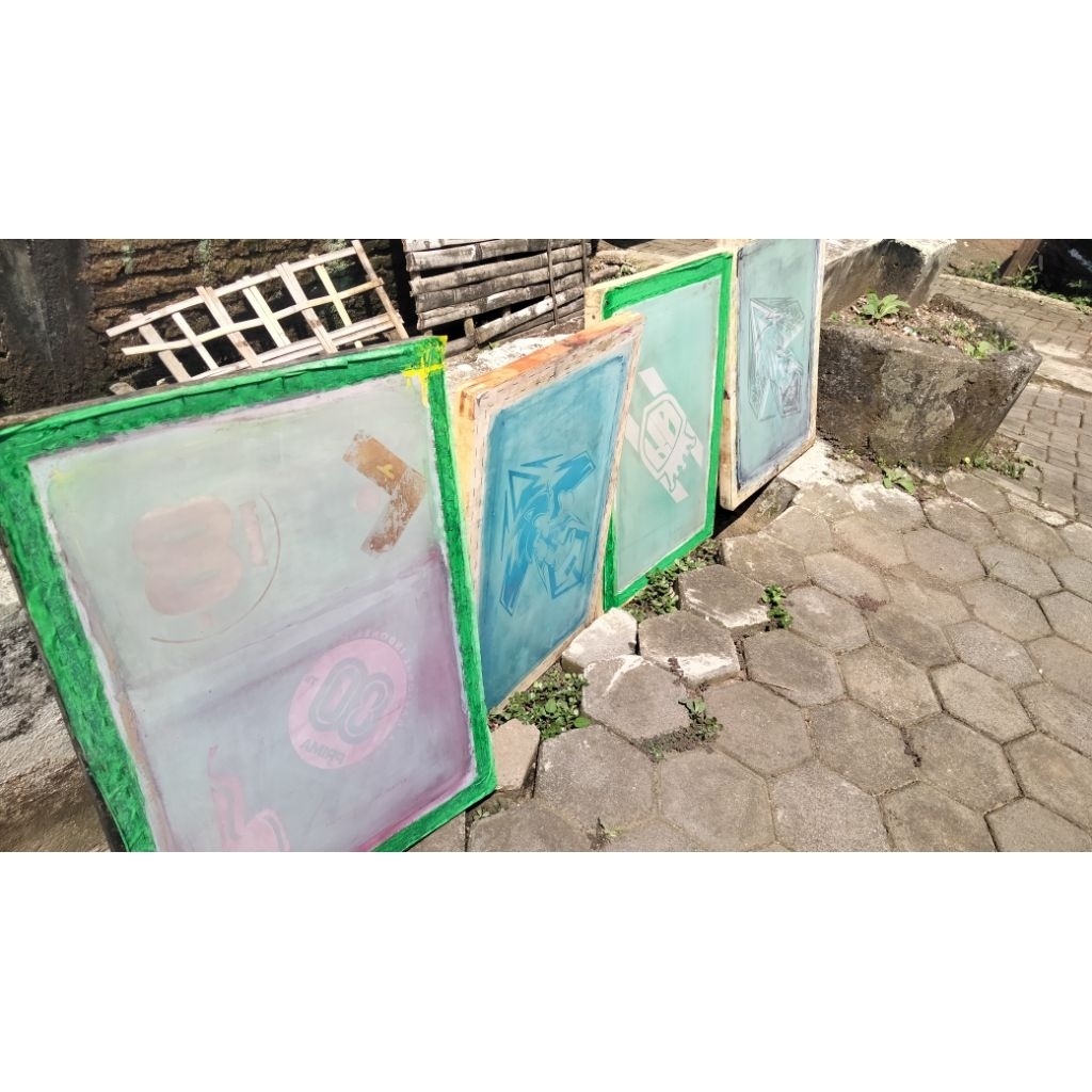 Screen Sablon layangan+afdruk