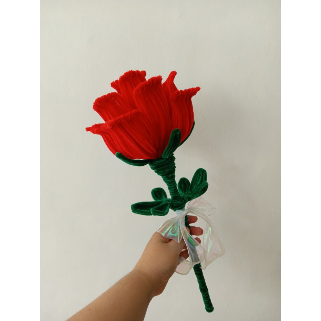mawar kawat bulu mawar jumbo kawat bulu bunga kawat bulu pipe cleaner