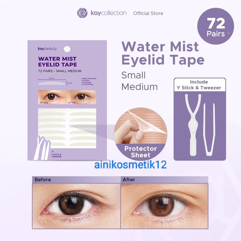 Kay beauty clear eyelid tape 80 pairs 24mm