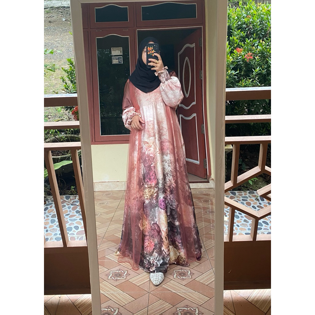 gamis armany silk / Dress silk / gamis mewah