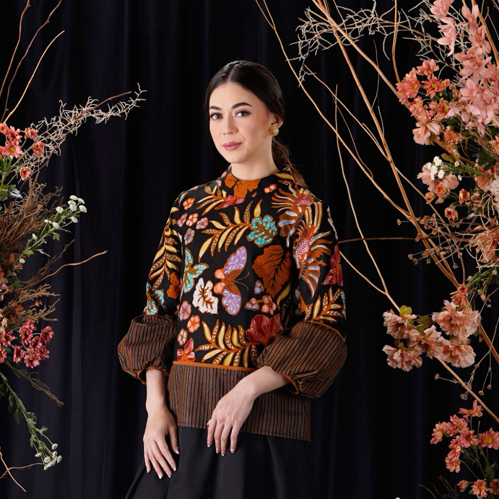 NONA RARA - Kiyo Encim Cemani T2369, Baju Batik Kasual Modern