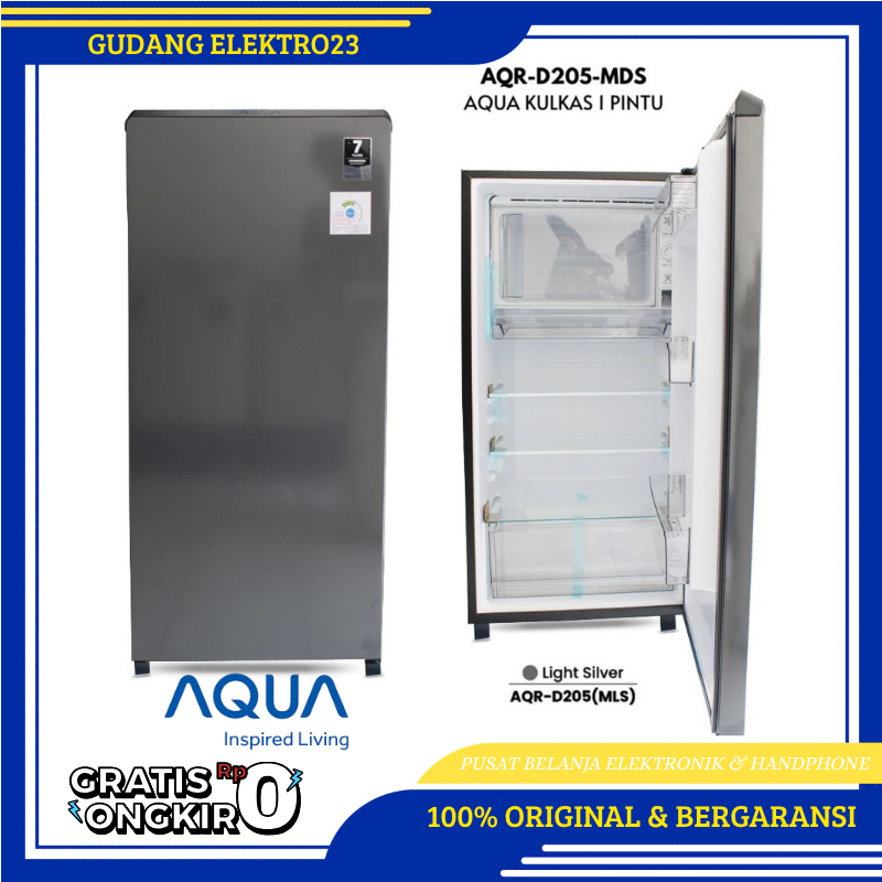 KULKAS Aqua 205MDS 1 pintu garansi resmi