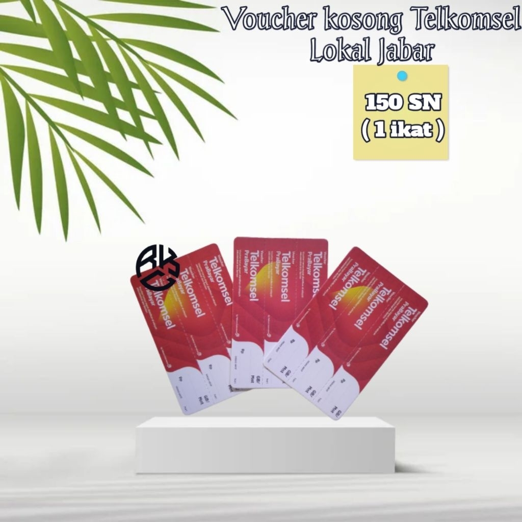 Voucher kosong Telkomsel 150SN murah jabar / Voucher Blank Telkomsel 1 Ikat / Voucher Zero Telkomsel