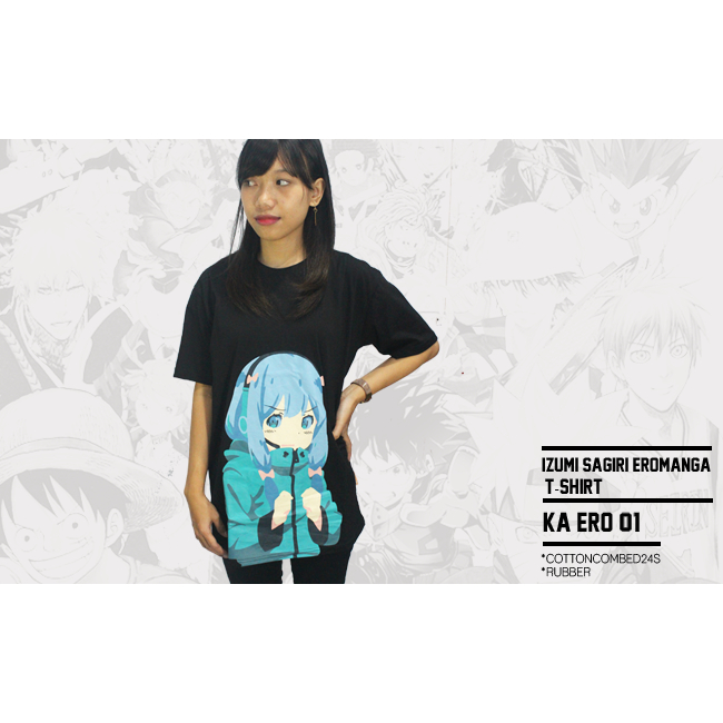 Kaos Anime Eromanga Sensei Izumi Sagiri Hitam KA ERO 01