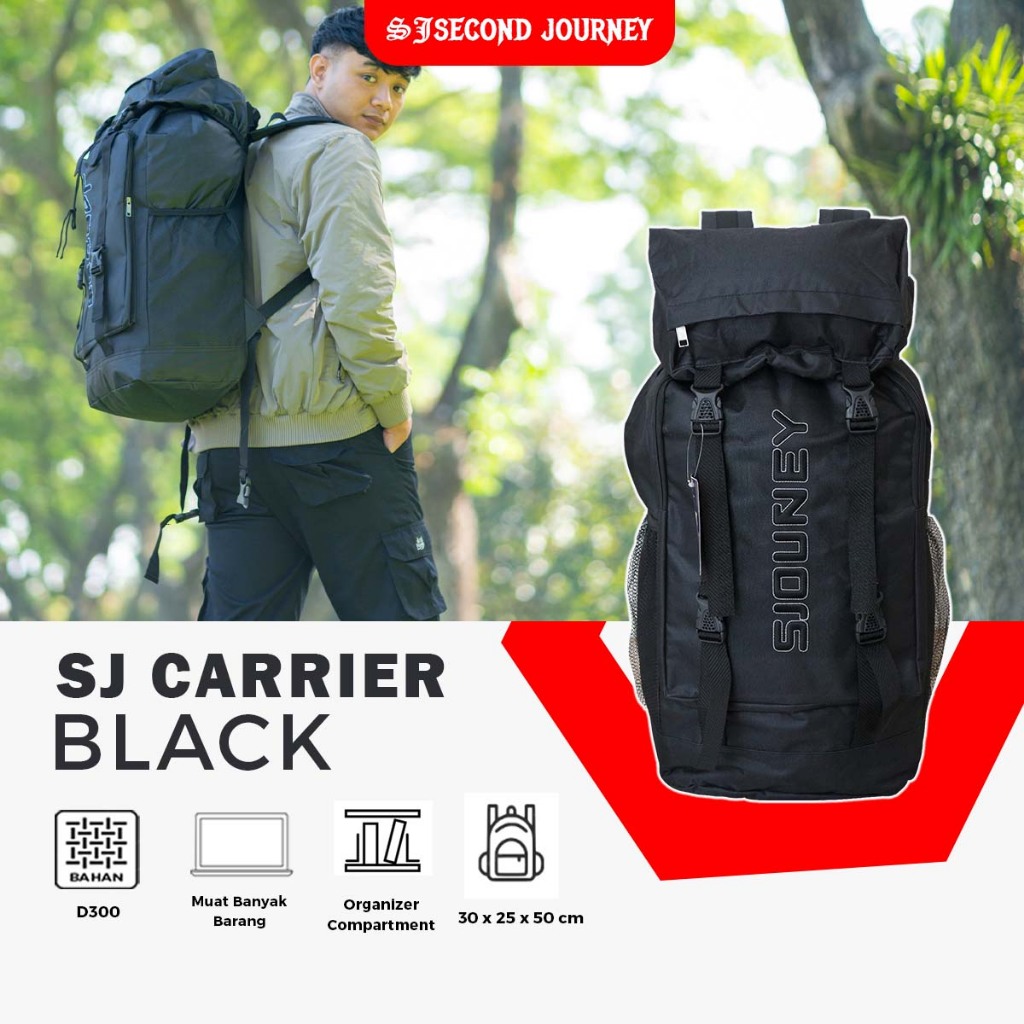 SECOND JOURNEY Tas Gunung Outdoor ADVENTURE TIME Backpack Ransel Besar Carrier Karier Jumbo Camping 