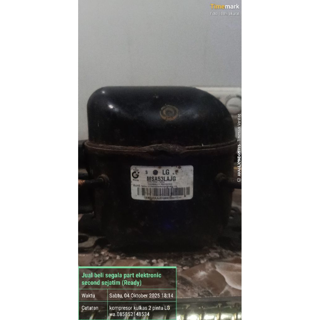 kompresor kulkas 2 pintu LG msa53