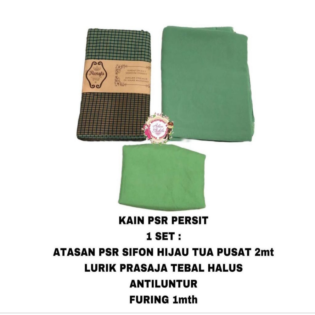 ADIVA -- KAIN PSR PERSIT 1SET ATASAN PSR PERSIT BAHAN SIFON / BAWAHAN KAIN LURIK BAHAN TEBAL