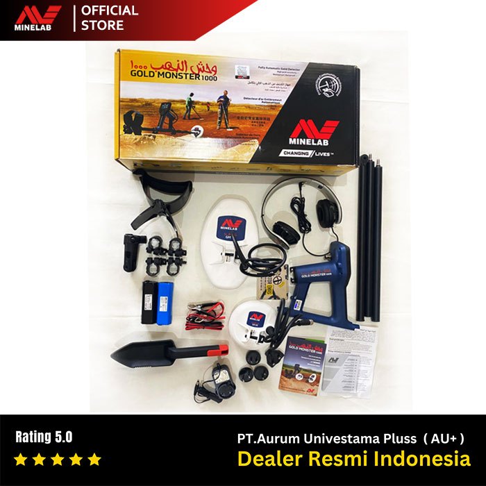 Metal Detektor Minelab Gold Monster 1000 RESMI Second Metal Detector GM1000 Second GM 1000 Second Mi