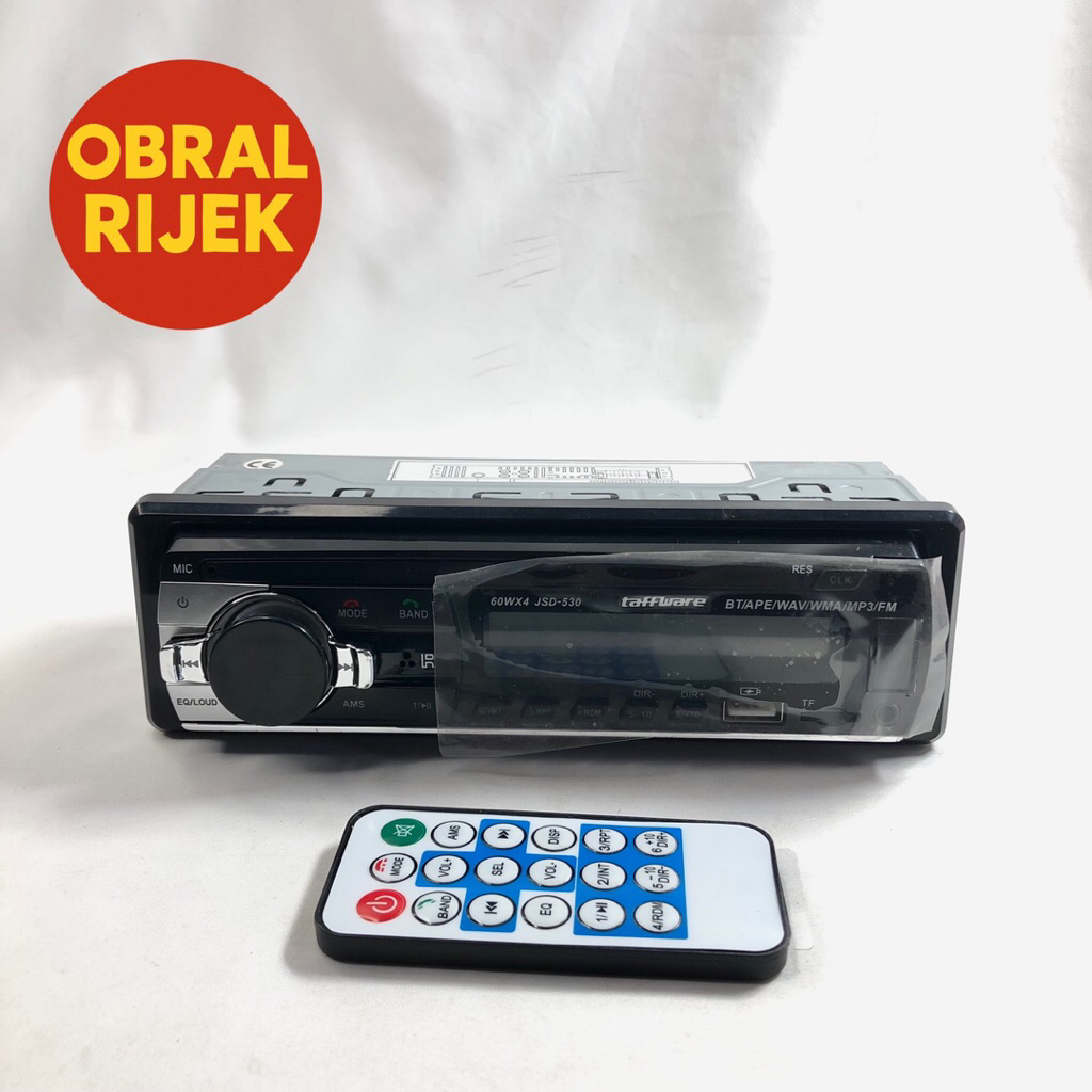 [RIJEK MATI TOTAL] Tape Mobil Audio Bluetooth Car MP3 Player Plug ISO - JSD-530