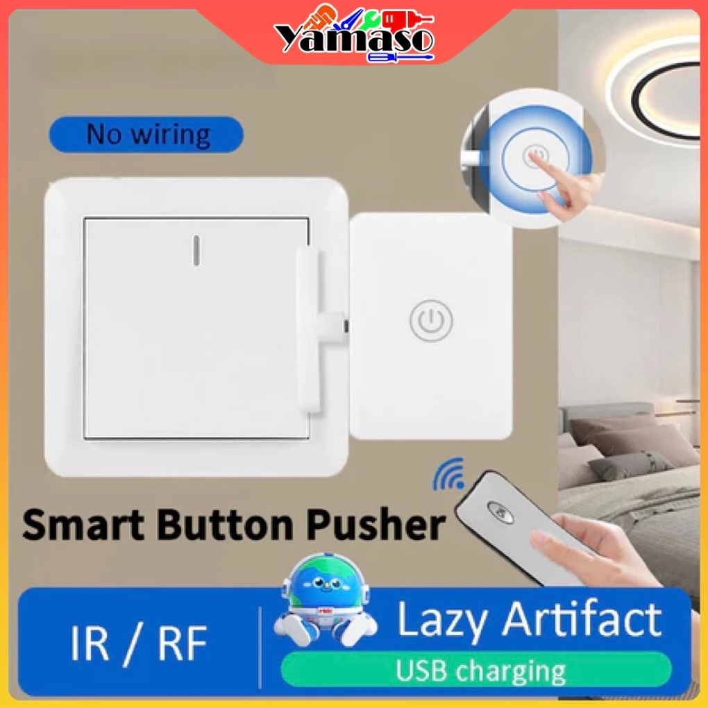 【Flash Sale】Tombol Pintar Penekan Saklar Lampu Nirkabel Pengontrol Saklar Kontrol Jarak Jauh Inframe