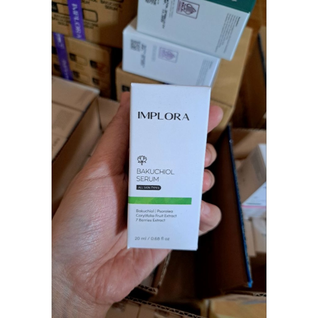 PROMO IMPLORA SERUM WAJAH BAKUCHIOL(Untuk Masalah Flek Penuaan Anti Aging) 20ML ORIGINAL