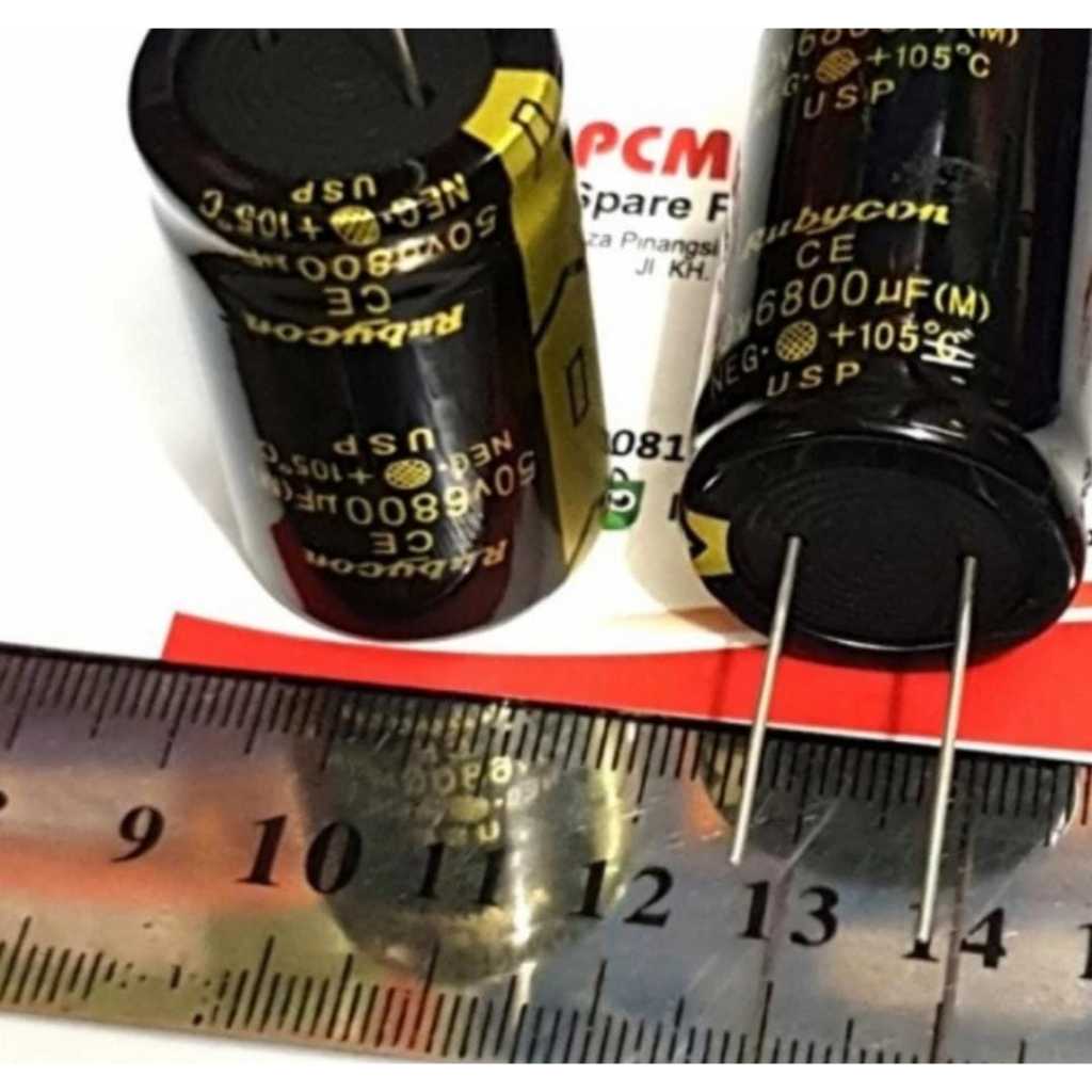 RI1809 elco elko 6800uf 6800 uf 50volt 50v 50 v volt rubicon rubycon gold by PCM LTC GLODOK