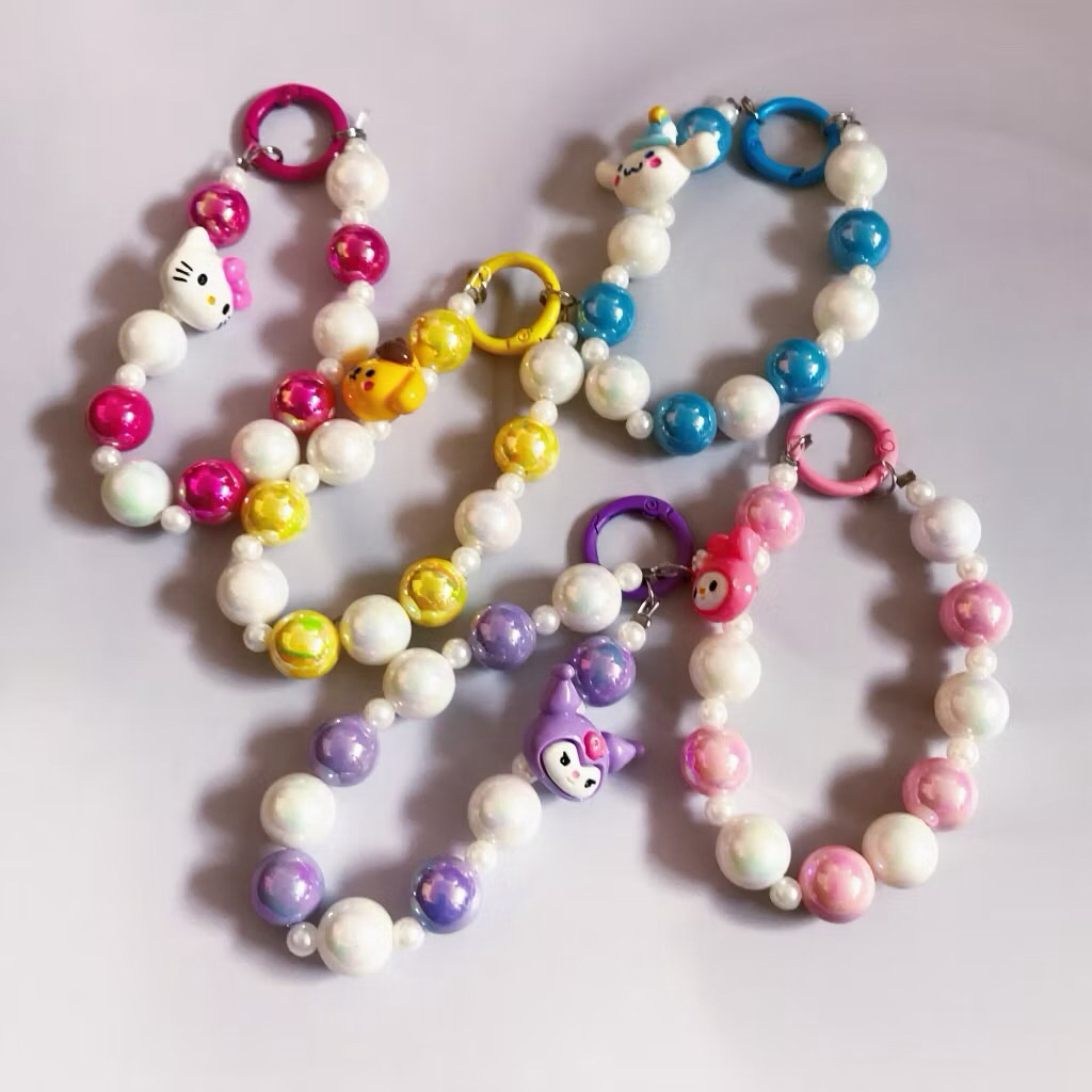 【HNM】Super Lovely Gantungan HP Kartun Lucu – Gelang Lanyard Cute untuk Tas & Headset