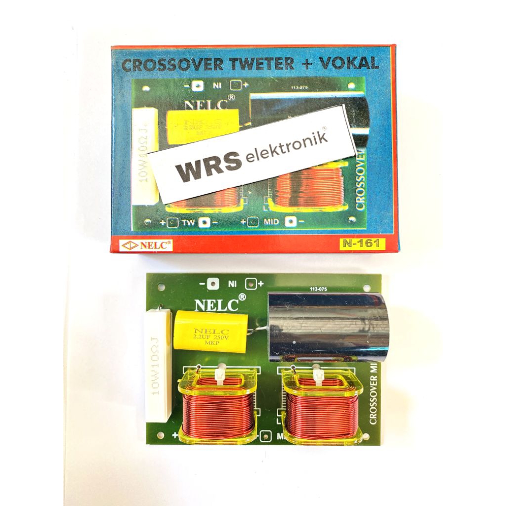 Kit crossover pasif 2 way tweter + middle Nelc N-161