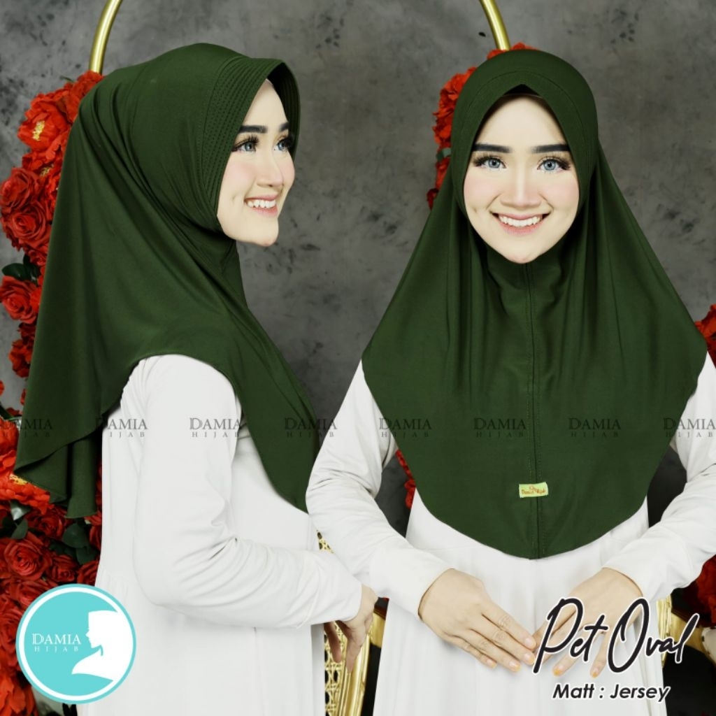 Jilbab Sorong bahan Jersy Instan Bergo || Model Pet || Ukuran M Oval || Dewasa Terbaru