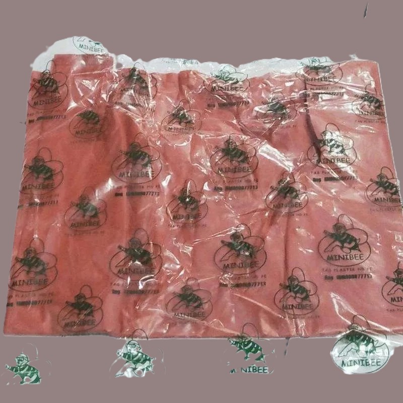 Minibee Kantong Plastik Merah Tipis Ukuran 35 Cocok untuk Kebutuhan Sederhana