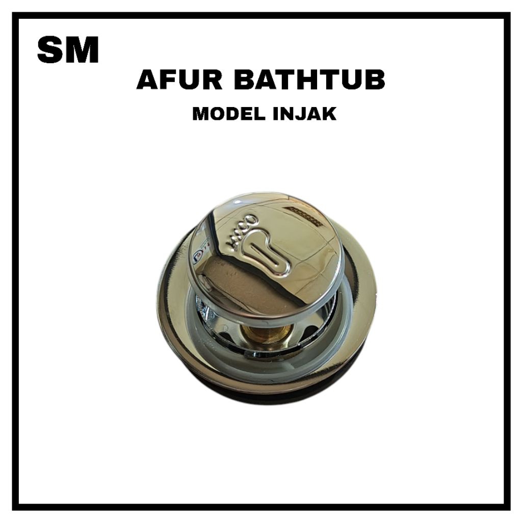 Afur bathtub kuningan/afur bathtub model injak kuningan