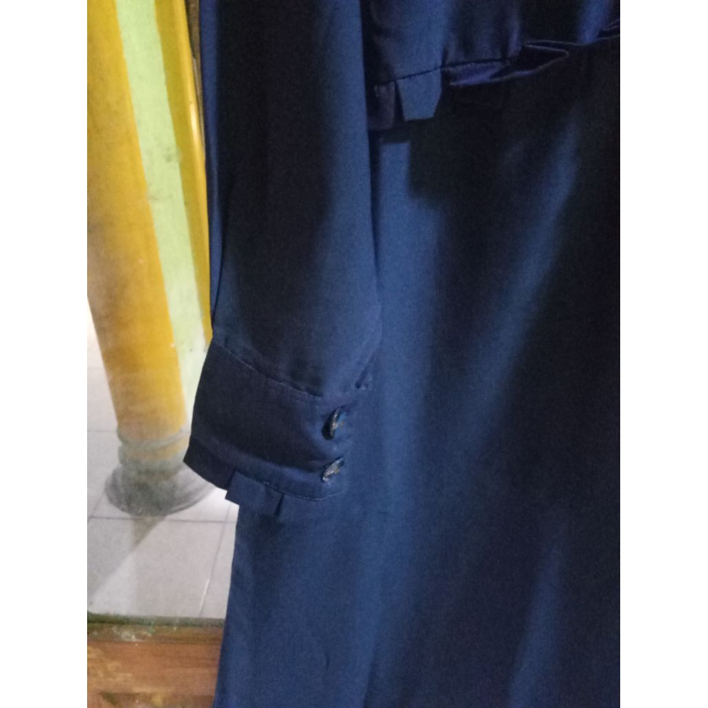 gamis pl biru Dongker
