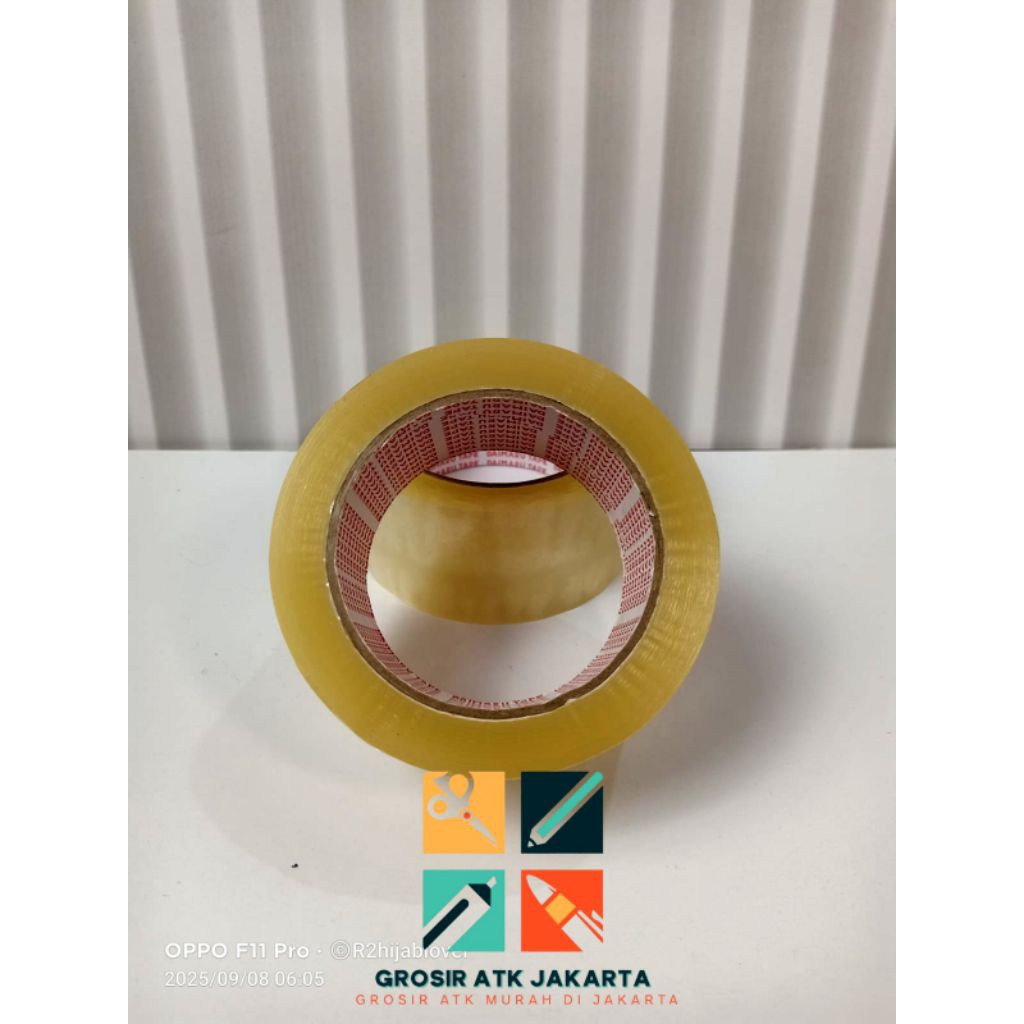 LAKBAN/TAPE BESAR DAIMARU BENING/LAKBAN BENING DAIMARU TRANSPARAN 2INCH
