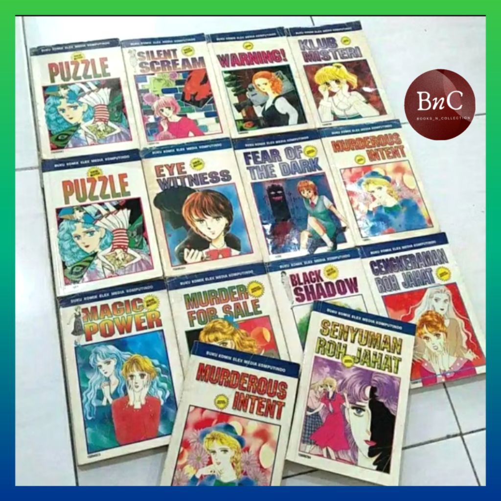 buku komik jepang serial misteri komik horor preloved