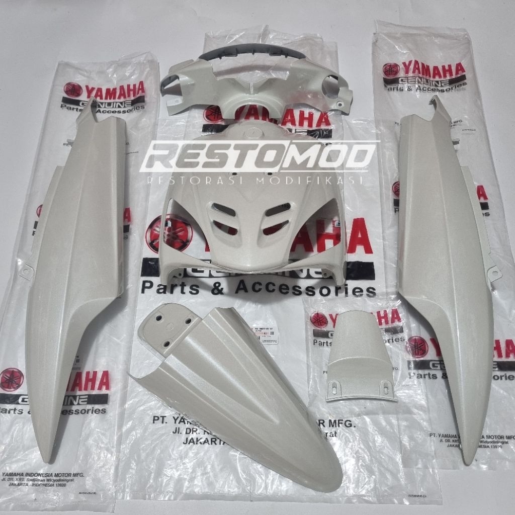 Body halus mio sporty full putih sporty original yamaha body mio putih cover body mio sporty 5TL ori