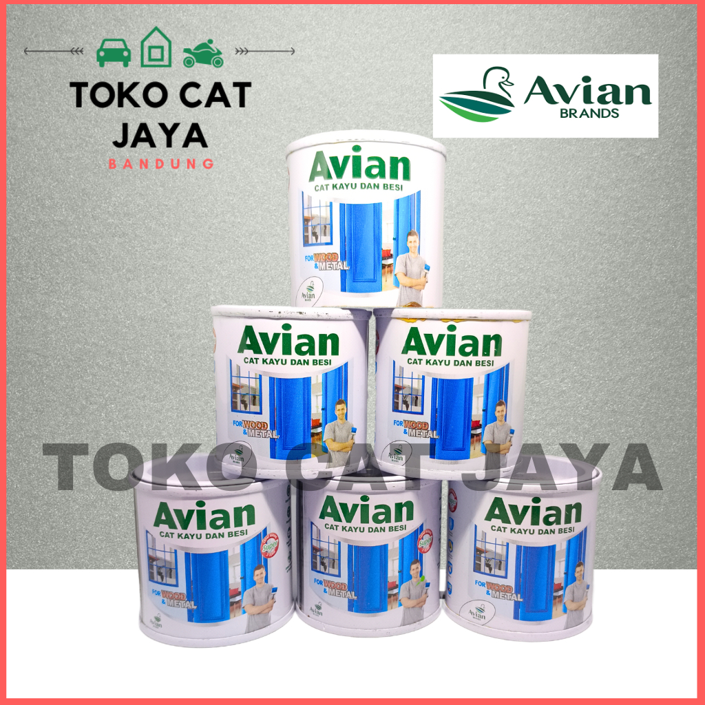 AVIAN ALUMINIUM 100 cc SILVER / Cat kayu besi 0,1 Liter / cat Silver 100 mL